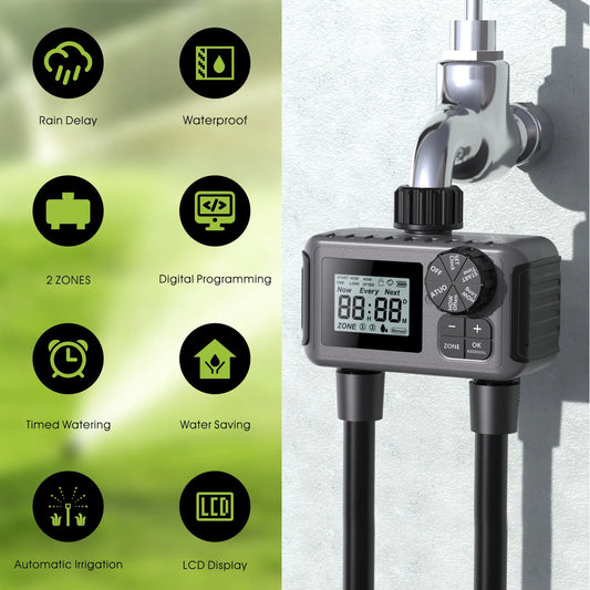 IrrigaTwist™ - Automatic Dual-Channel Irrigation Timer