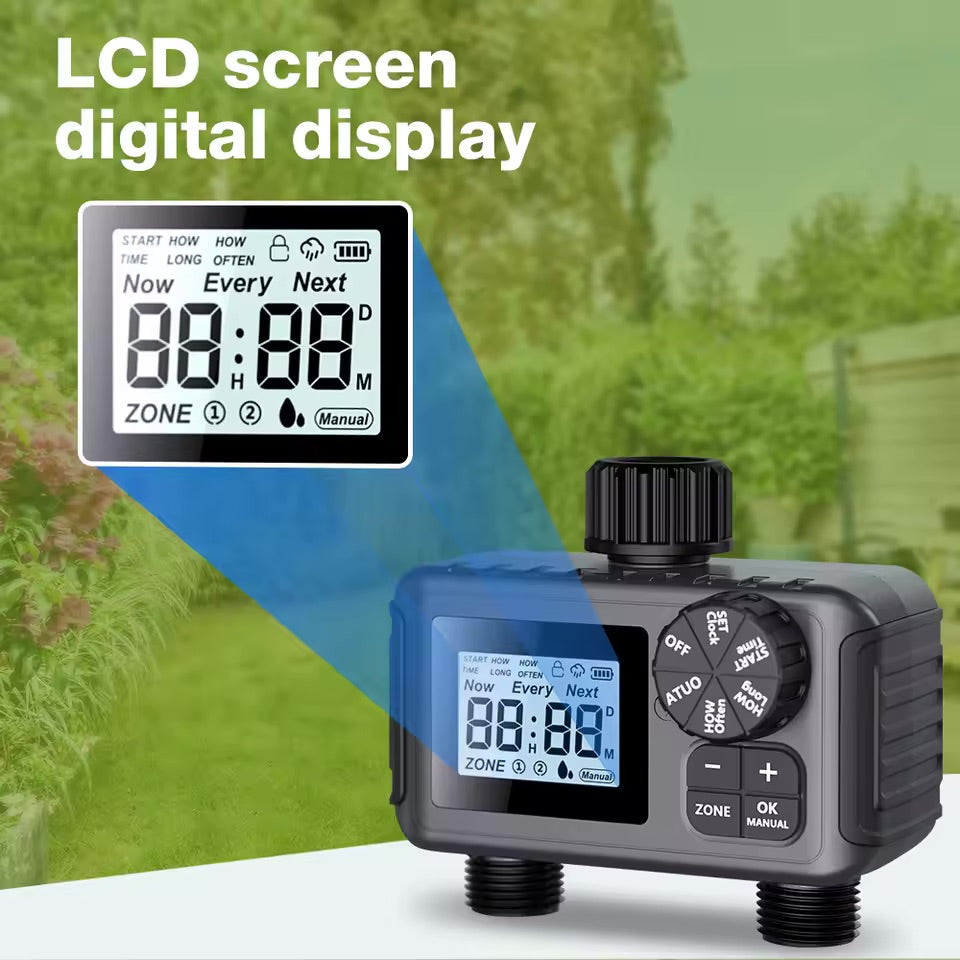 IrrigaTwist™ - Automatic Dual-Channel Irrigation Timer